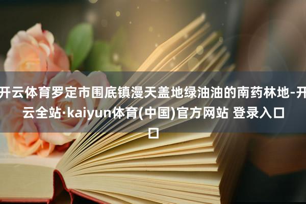 开云体育罗定市围底镇漫天盖地绿油油的南药林地-开云全站·kaiyun体育(中国)官方网站 登录入口