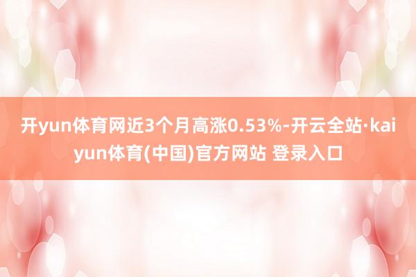 开yun体育网近3个月高涨0.53%-开云全站·kaiyun体育(中国)官方网站 登录入口