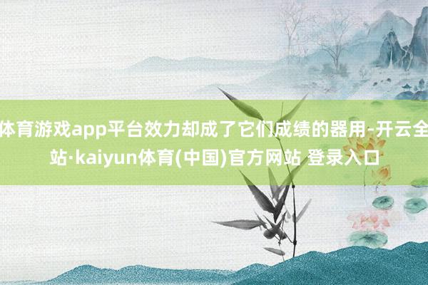 体育游戏app平台效力却成了它们成绩的器用-开云全站·kaiyun体育(中国)官方网站 登录入口