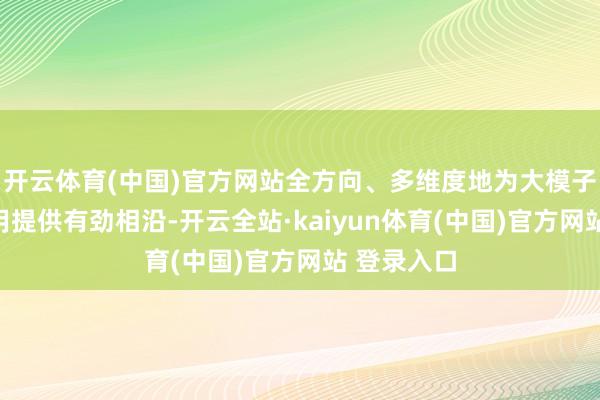 开云体育(中国)官方网站全方向、多维度地为大模子的本色应用提供有劲相沿-开云全站·kaiyun体育(中国)官方网站 登录入口